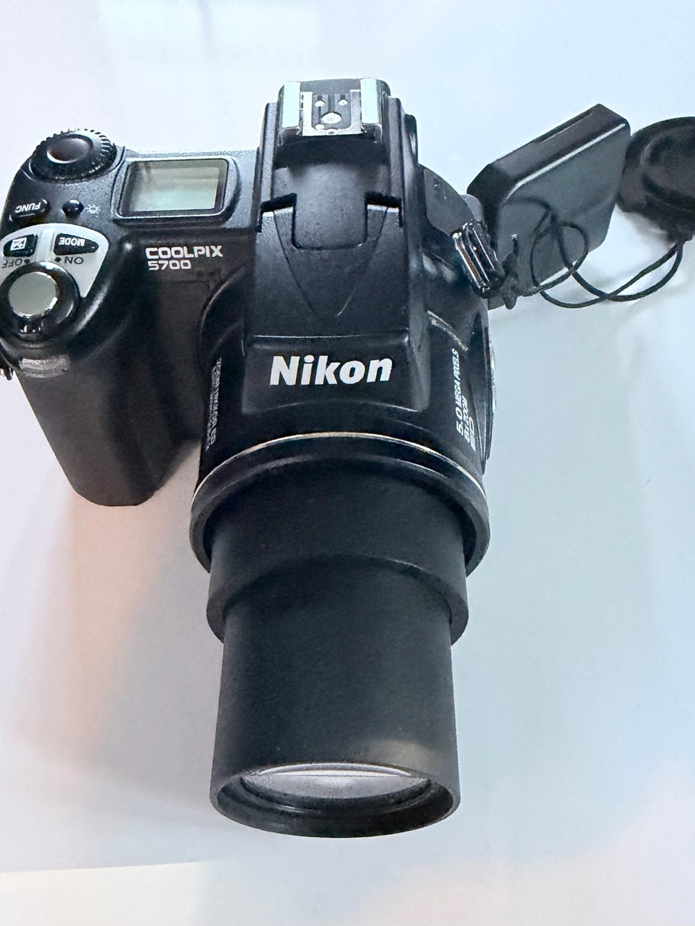 Nikon Coolpix 5700 Black Digital Bridge Camera with Extended Lens
